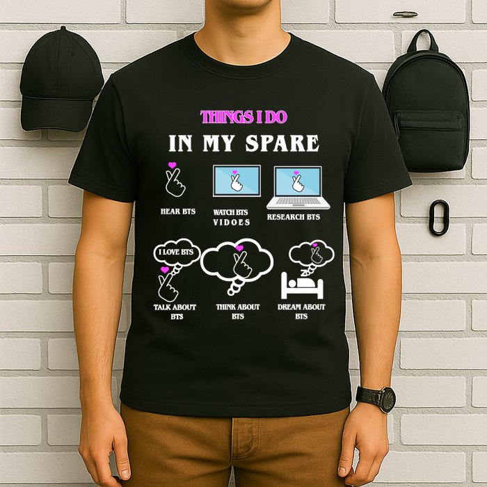 BTS Things I Do Spare Time Funny T-Shirt