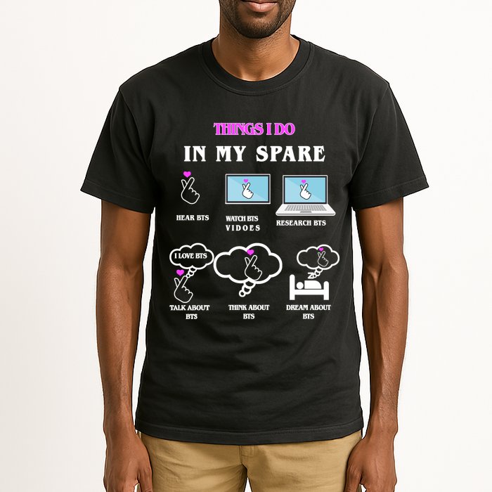 BTS Things I Do Spare Time Funny Tall T-Shirt