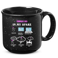 BTS Things I Do Spare Time Funny 15oz Campfire Ceramic Mug