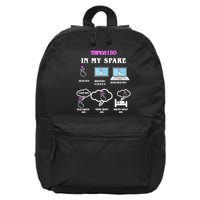 BTS Things I Do Spare Time Funny 16 in Basic Backpack