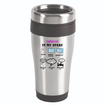 BTS Things I Do Spare Time Funny 16oz Travel Tumbler