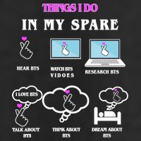 BTS Things I Do Spare Time Funny Tumbler
