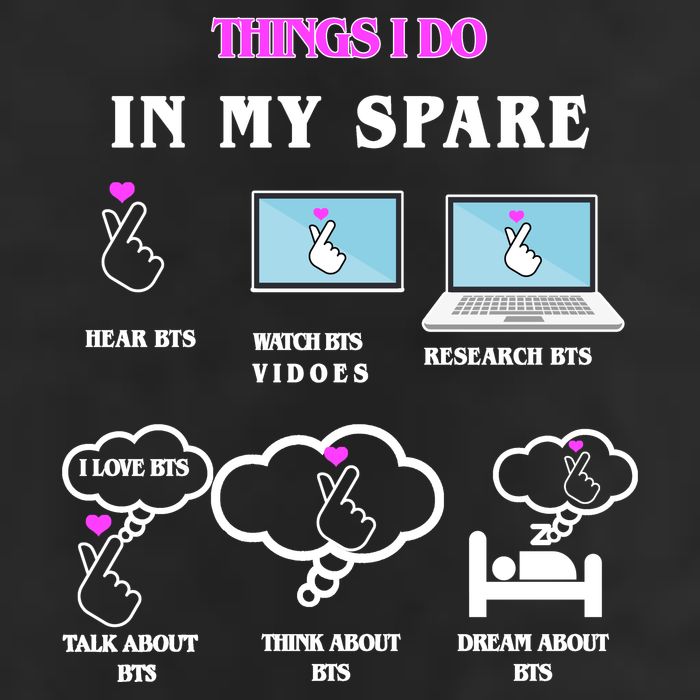 BTS Things I Do Spare Time Funny Tumbler