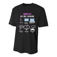 BTS Things I Do Spare Time Funny Youth Performance Sprint T-Shirt