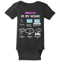 BTS Things I Do Spare Time Funny Baby Bodysuit