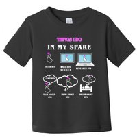 BTS Things I Do Spare Time Funny Toddler T-Shirt