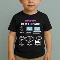 BTS Things I Do Spare Time Funny Toddler T-Shirt