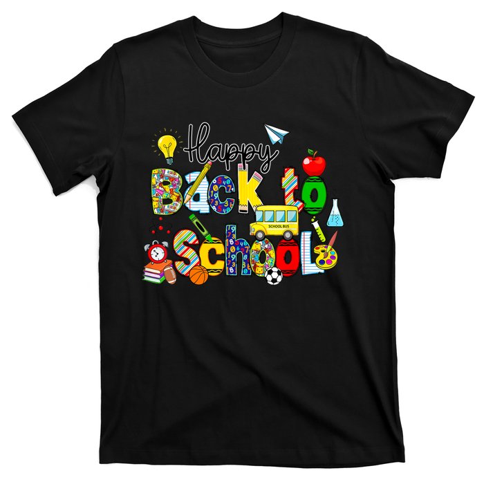 Back To School Happy First Day Of School Teachers Students T-Shirt