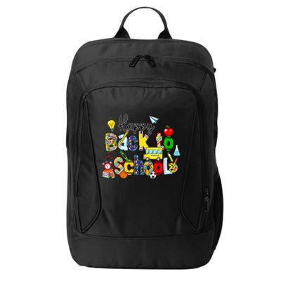 Back To School Happy First Day Of School Teachers Students City Backpack