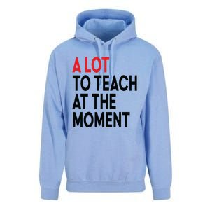 Back To School Retro Teachers A Lot To Teach At The Moment Unisex Surf Hoodie