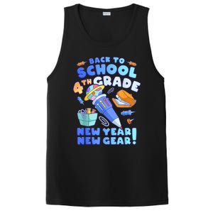 Back To School Boy 4th Grade School Supplies PosiCharge Competitor Tank