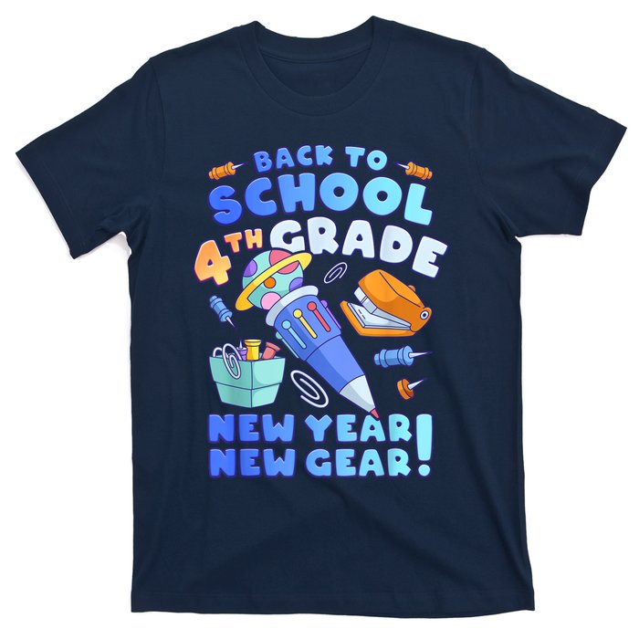 Back To School Boy 4th Grade School Supplies T-Shirt