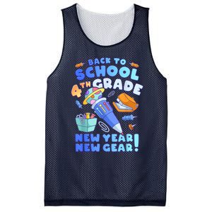 Back To School Boy 4th Grade School Supplies Mesh Reversible Basketball Jersey Tank