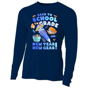 Back To School Boy 4th Grade School Supplies Cooling Performance Long Sleeve Crew