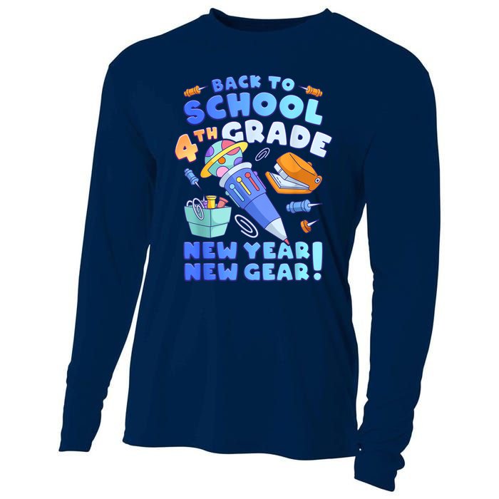 Back To School Boy 4th Grade School Supplies Cooling Performance Long Sleeve Crew