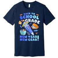 Back To School Boy 4th Grade School Supplies Premium T-Shirt