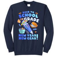 Back To School Boy 4th Grade School Supplies Tall Sweatshirt