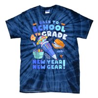 Back To School Boy 4th Grade School Supplies Tie-Dye T-Shirt