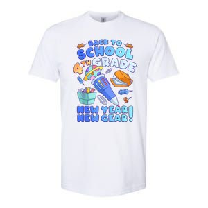 Back To School Boy 4th Grade School Supplies Softstyle CVC T-Shirt