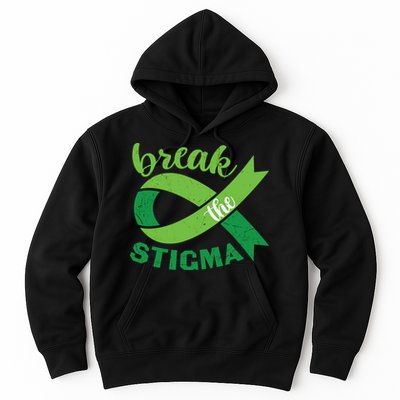 Break The Stigma Ribbon Mental Health Awareness Hoodie