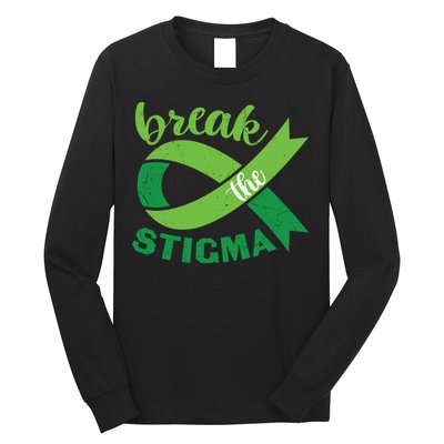 Break The Stigma Ribbon Mental Health Awareness Long Sleeve Shirt