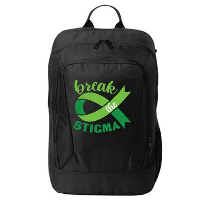 Break The Stigma Ribbon Mental Health Awareness City Backpack