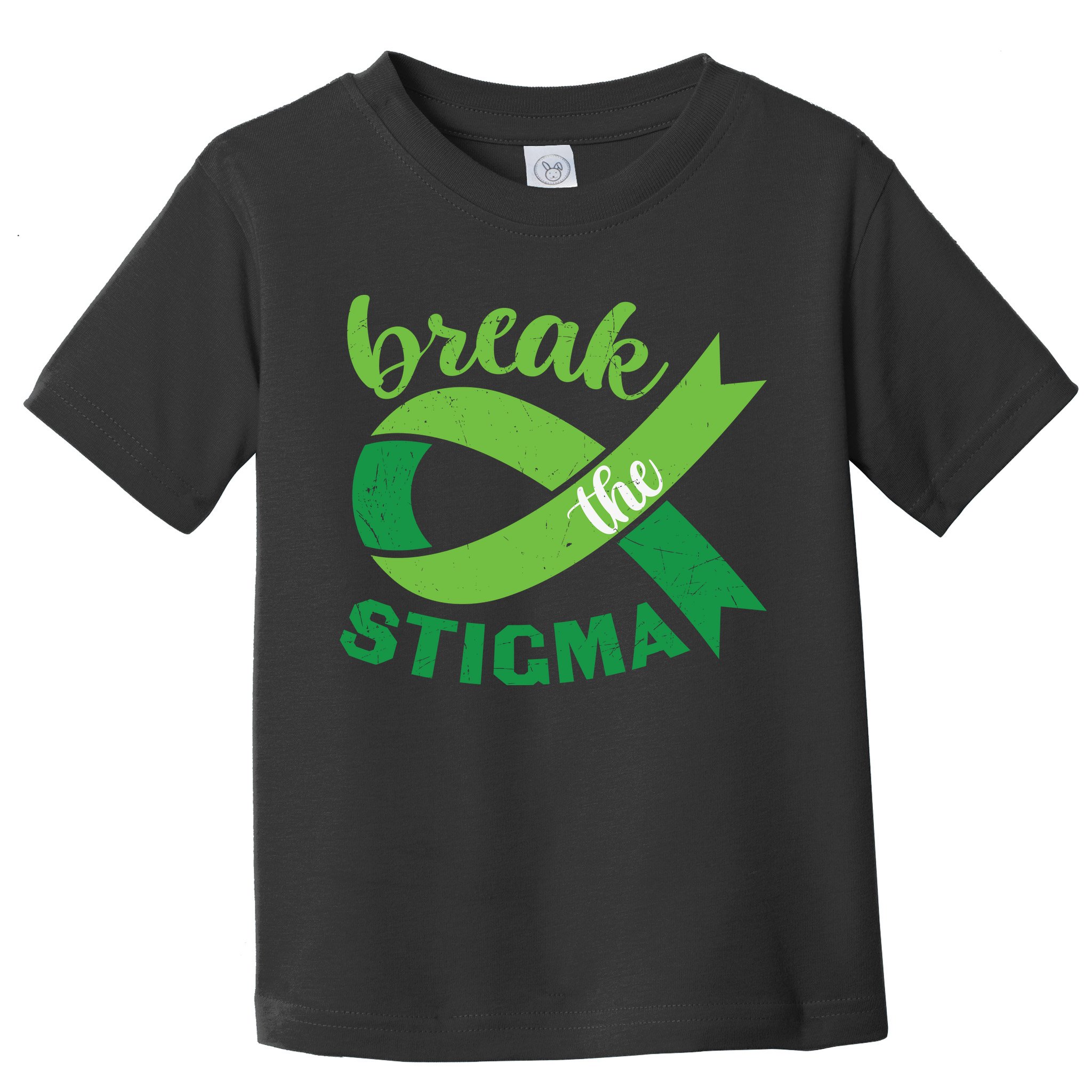 Break The Stigma Ribbon Mental Health Awareness Toddler T-Shirt