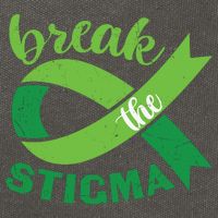 Break The Stigma Ribbon Mental Health Awareness Cotton Canvas Backpack