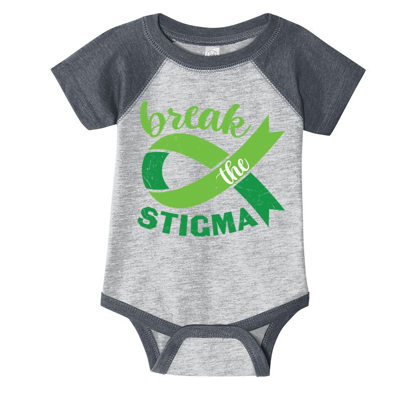 Break The Stigma Ribbon Mental Health Awareness Infant Baby Jersey Bodysuit