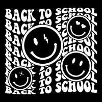 Back To School Retro Smile Face Performance Shirt