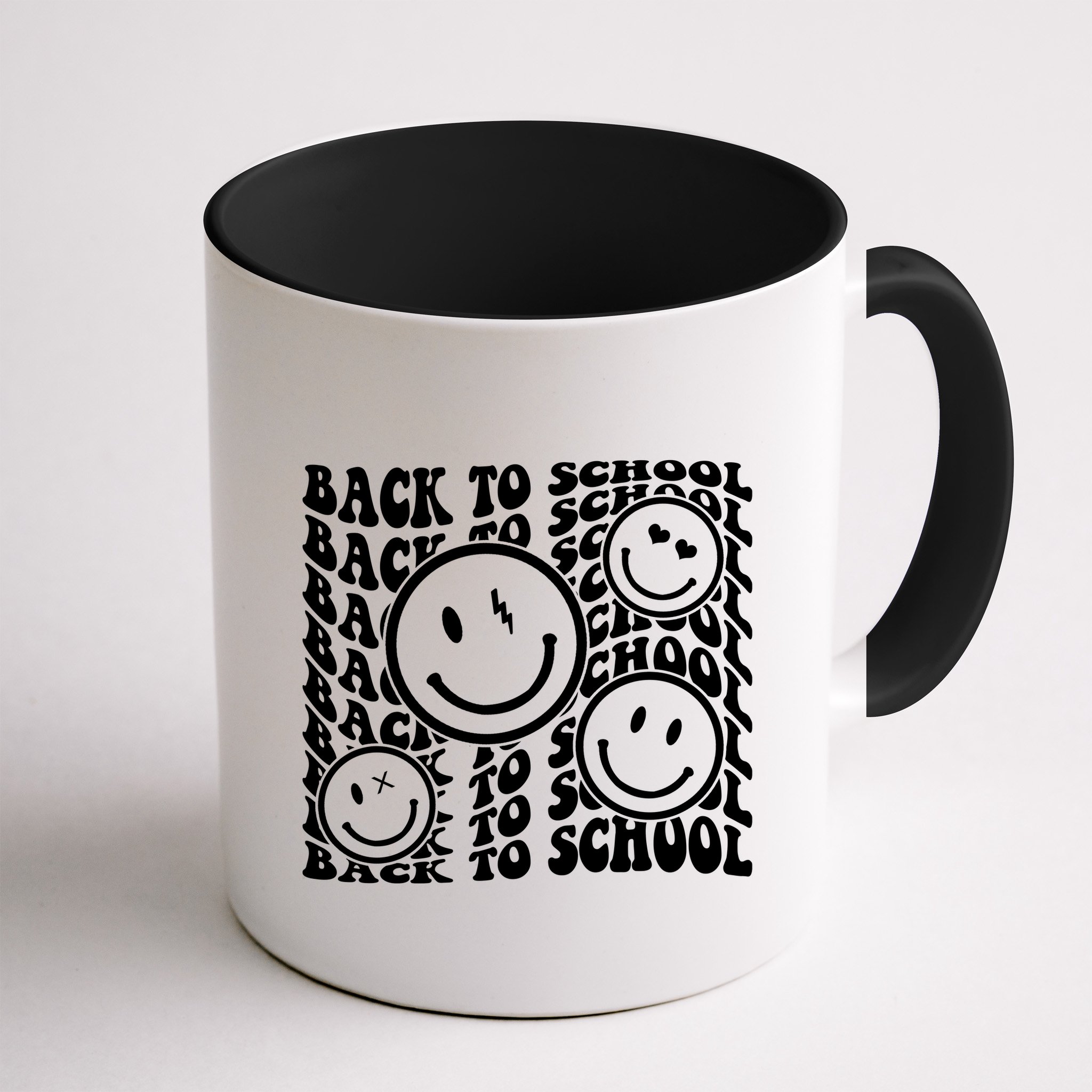 Back To School Retro Smile Face Mug