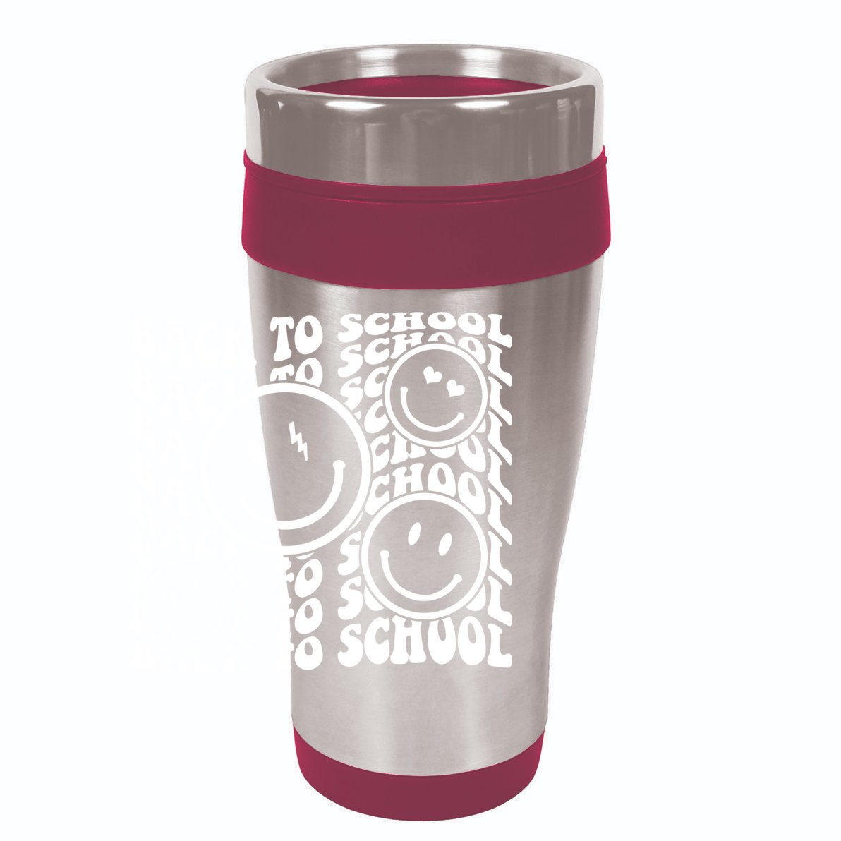 Back To School Retro Smile Face 15oz Campfire Ceramic Mug