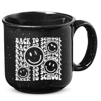 Back To School Retro Smile Face 15oz Campfire Ceramic Mug