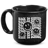 Back To School Retro Smile Face 15oz Campfire Ceramic Mug