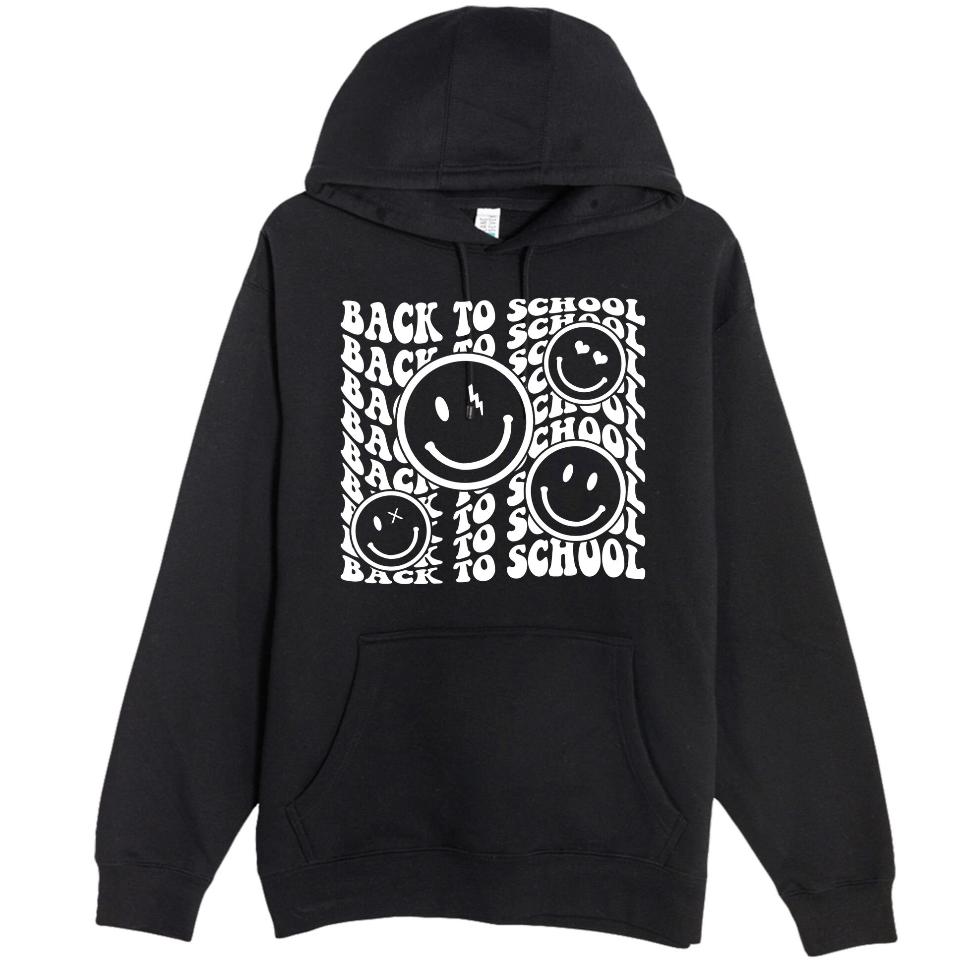 Back To School Retro Smile Face Premium Pullover Hoodie