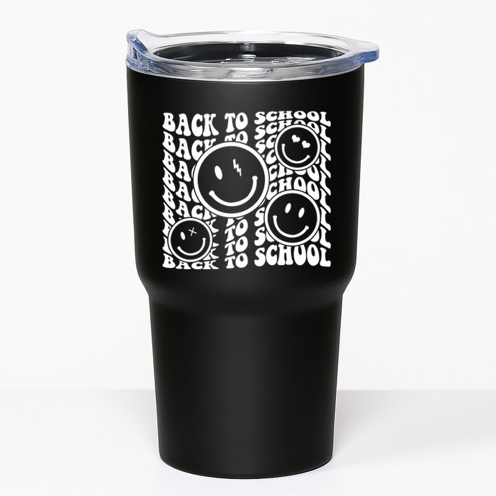 Back To School Retro Smile Face Tumbler