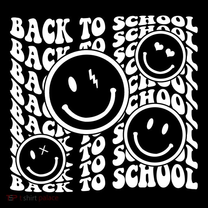 Back To School Retro Smile Face Sustainable Knit Beanie