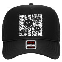 Back To School Retro Smile Face Trucker Hat