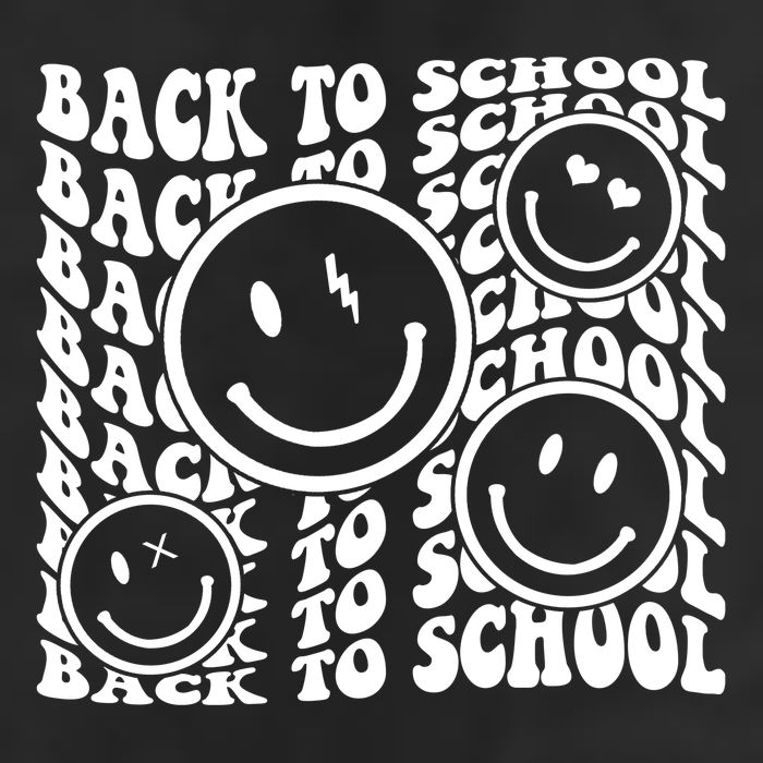 Back To School Retro Smile Face Golf Towel