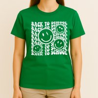 Back To School Retro Smile Face T-Shirt