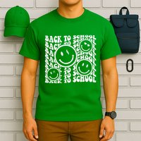 Back To School Retro Smile Face T-Shirt
