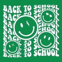 Back To School Retro Smile Face Tall T-Shirt