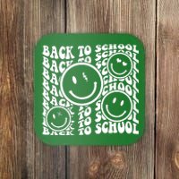 Back To School Retro Smile Face Coaster