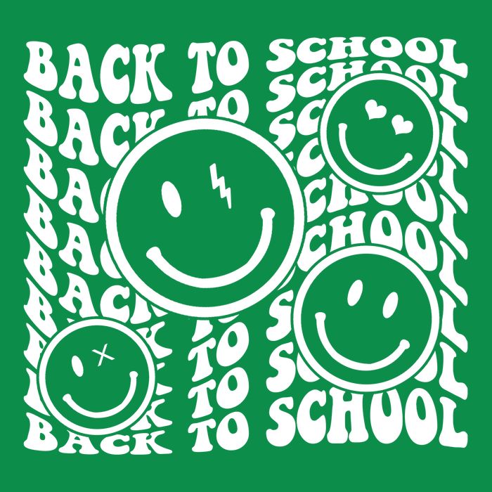Back To School Retro Smile Face Magnet