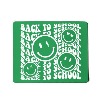 Back To School Retro Smile Face Mousepad