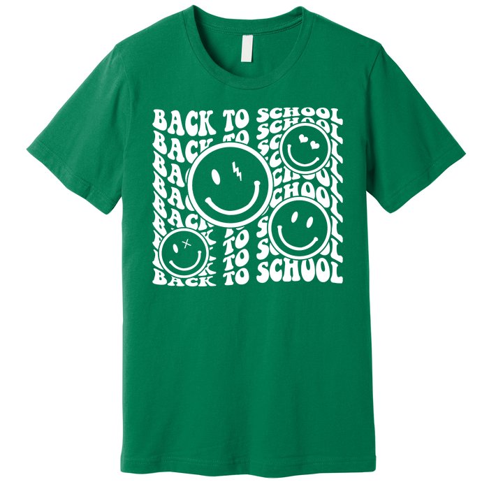 Back To School Retro Smile Face Premium T-Shirt