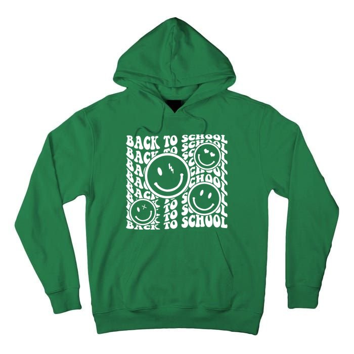 Back To School Retro Smile Face Tall Hoodie