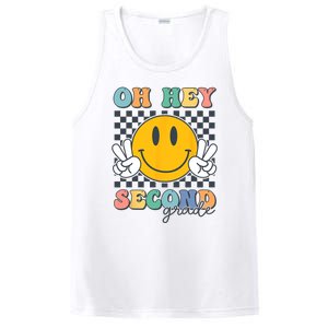 Back To School Oh Hey Second Grade Retro Teacher Student PosiCharge Competitor Tank