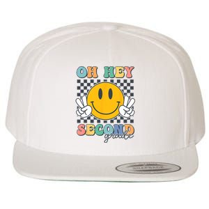 Back To School Oh Hey Second Grade Retro Teacher Student Wool Snapback Cap