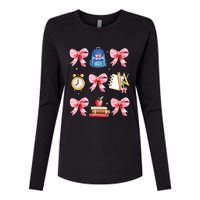 Back To School Girl Coquette Bow First Day Of School Womens Cotton Relaxed Long Sleeve T-Shirt